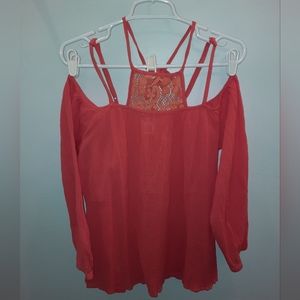 Women's size small summer blouse with halter top neck